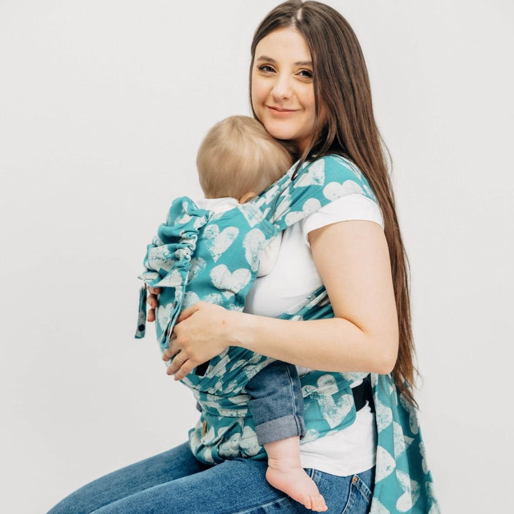 LennyLamb-BABY CARRIER HIRE: LennyHybrid Half Buckle Baby Carrier - Cloth and Carry