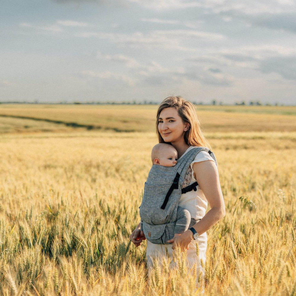 LennyLamb - LennyLight Baby Carrier - Arrow Wave (100% Linen) - Cloth and Carry