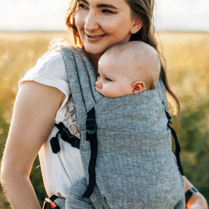 LennyLamb - LennyLight Baby Carrier - Arrow Wave (100% Linen) - Cloth and Carry