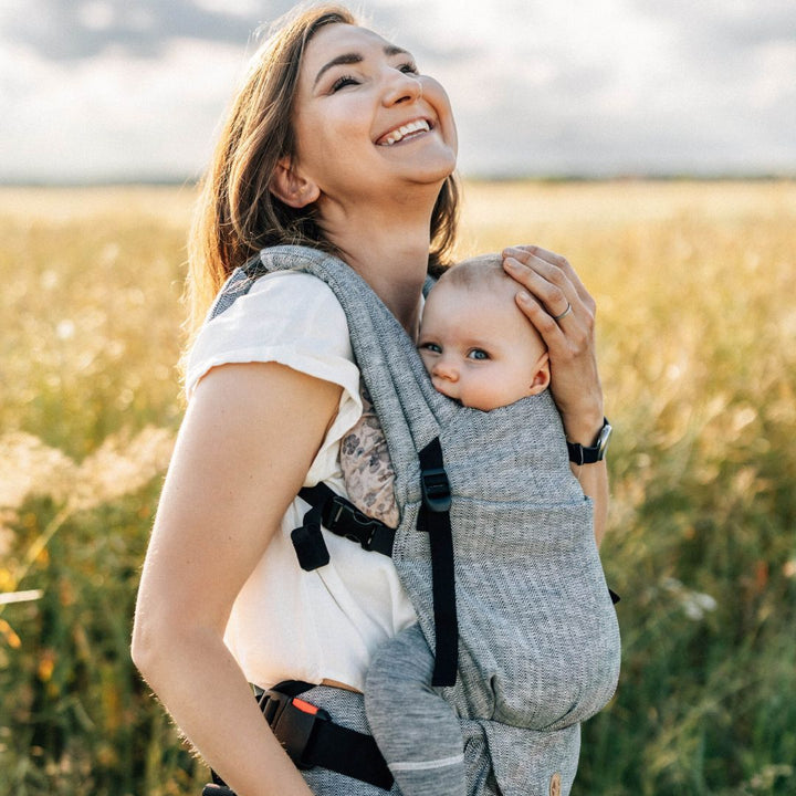 LennyLamb - LennyLight Baby Carrier - Arrow Wave (100% Linen) - Cloth and Carry