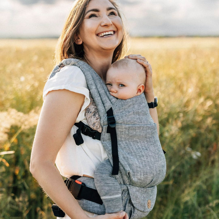 LennyLamb - LennyLight Baby Carrier - Arrow Wave (100% Linen) - Cloth and Carry