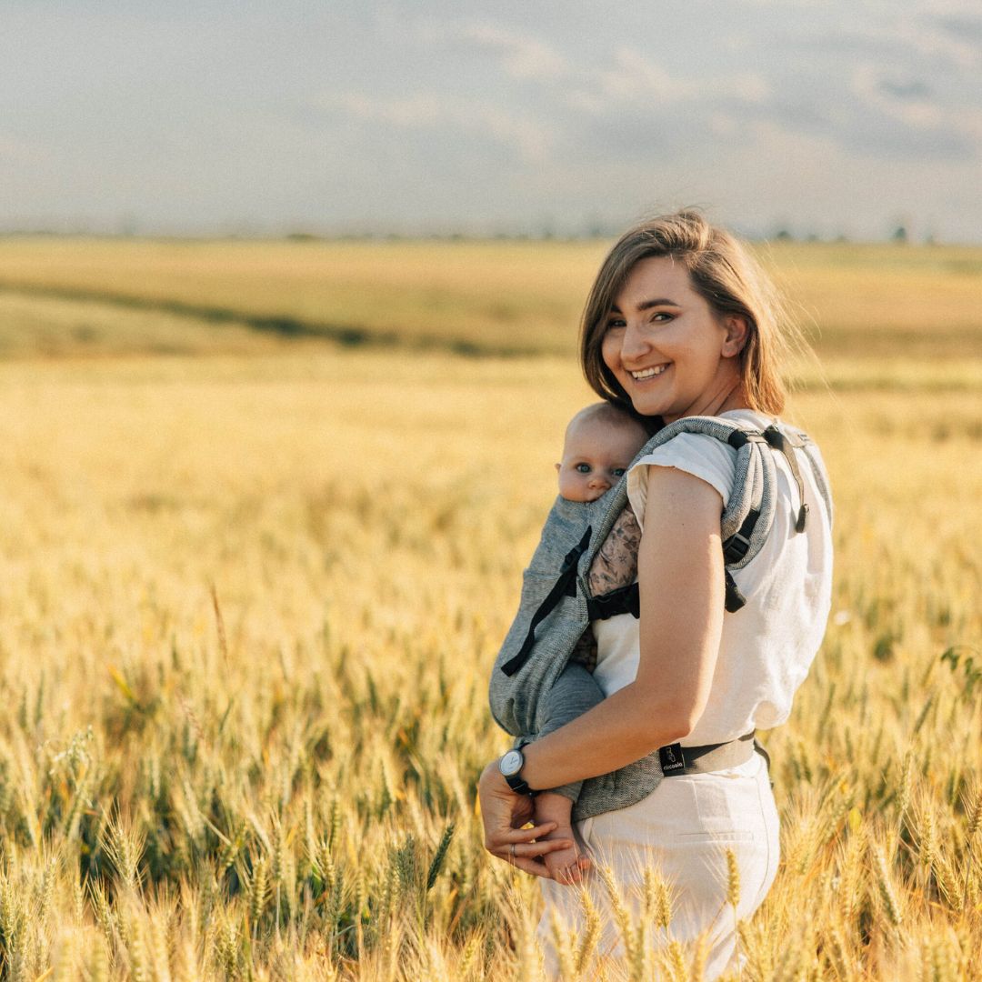 LennyLamb - LennyLight Baby Carrier - Arrow Wave (100% Linen) - Cloth and Carry