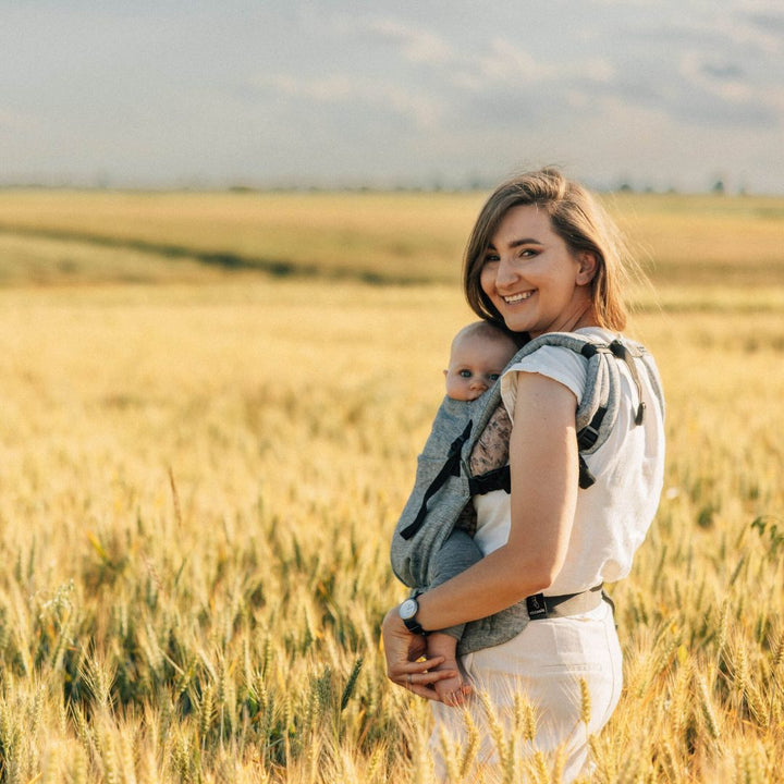 LennyLamb - LennyLight Baby Carrier - Arrow Wave (100% Linen) - Cloth and Carry