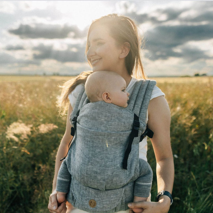 LennyLamb - LennyLight Baby Carrier - Arrow Wave (100% Linen) - Cloth and Carry