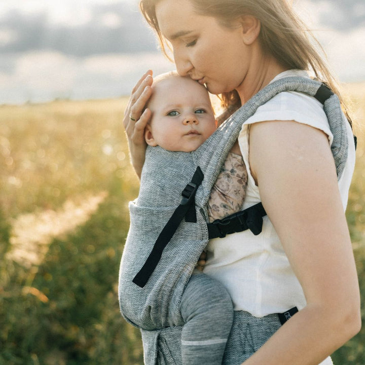 LennyLamb - LennyLight Baby Carrier - Arrow Wave (100% Linen) - Cloth and Carry