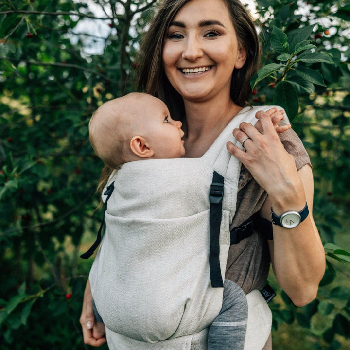 LennyLamb - LennyLight Baby Carrier - Arrow Whisper (100% Linen) - Cloth and Carry
