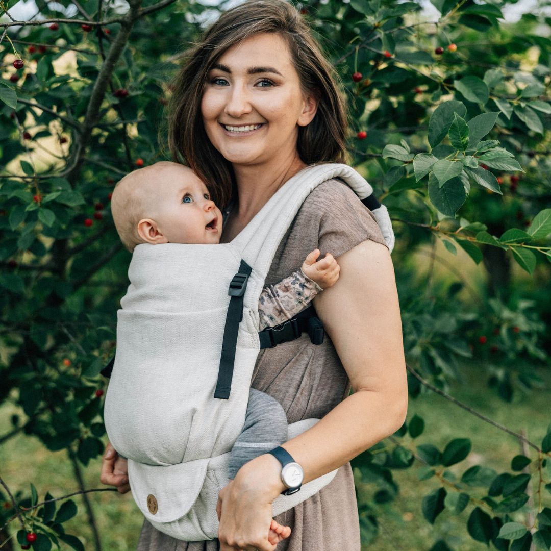 LennyLamb - LennyLight Baby Carrier - Arrow Whisper (100% Linen) - Cloth and Carry