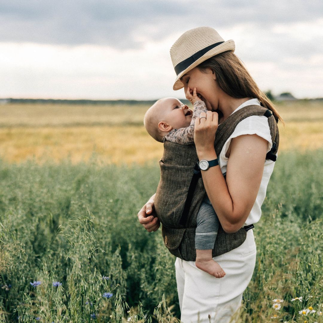 LennyLamb - LennyLight Baby Carrier - Arrow Wood (100% Linen) - Cloth and Carry