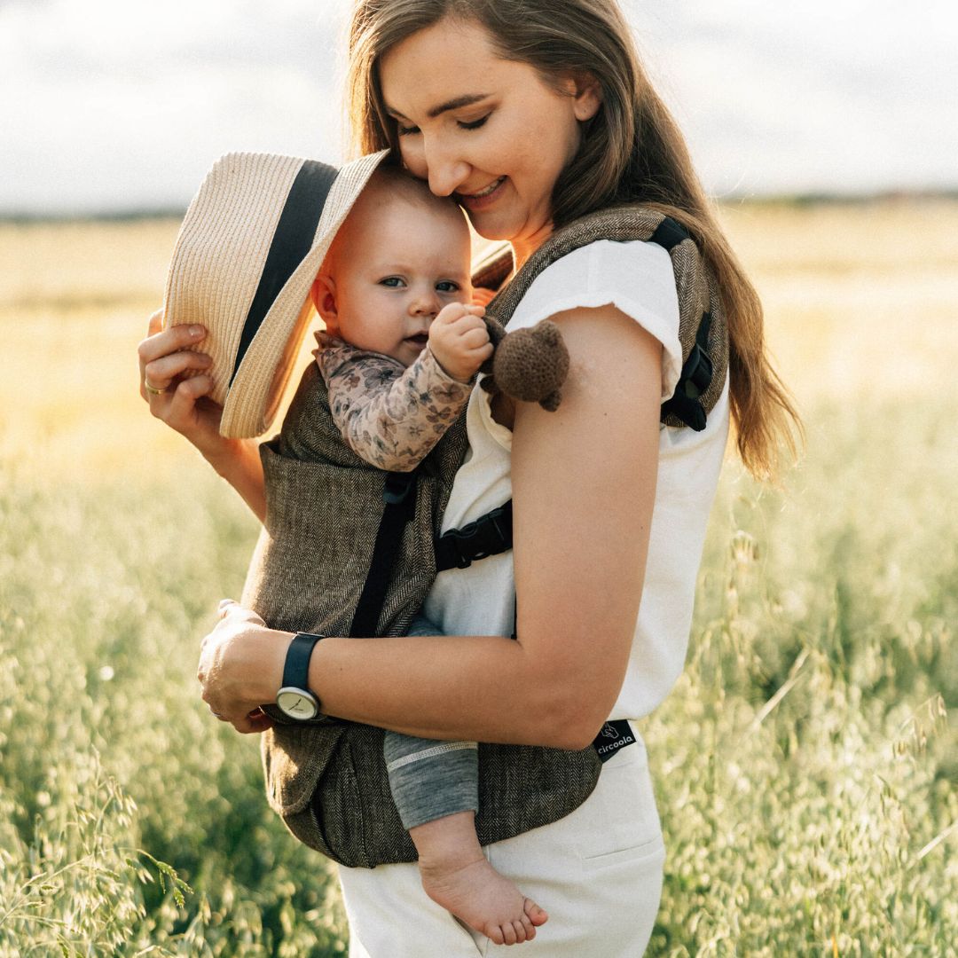LennyLamb - LennyLight Baby Carrier - Arrow Wood (100% Linen) - Cloth and Carry