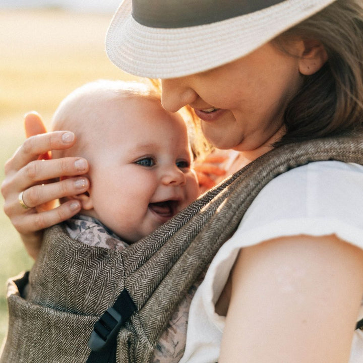 LennyLamb - LennyLight Baby Carrier - Arrow Wood (100% Linen) - Cloth and Carry