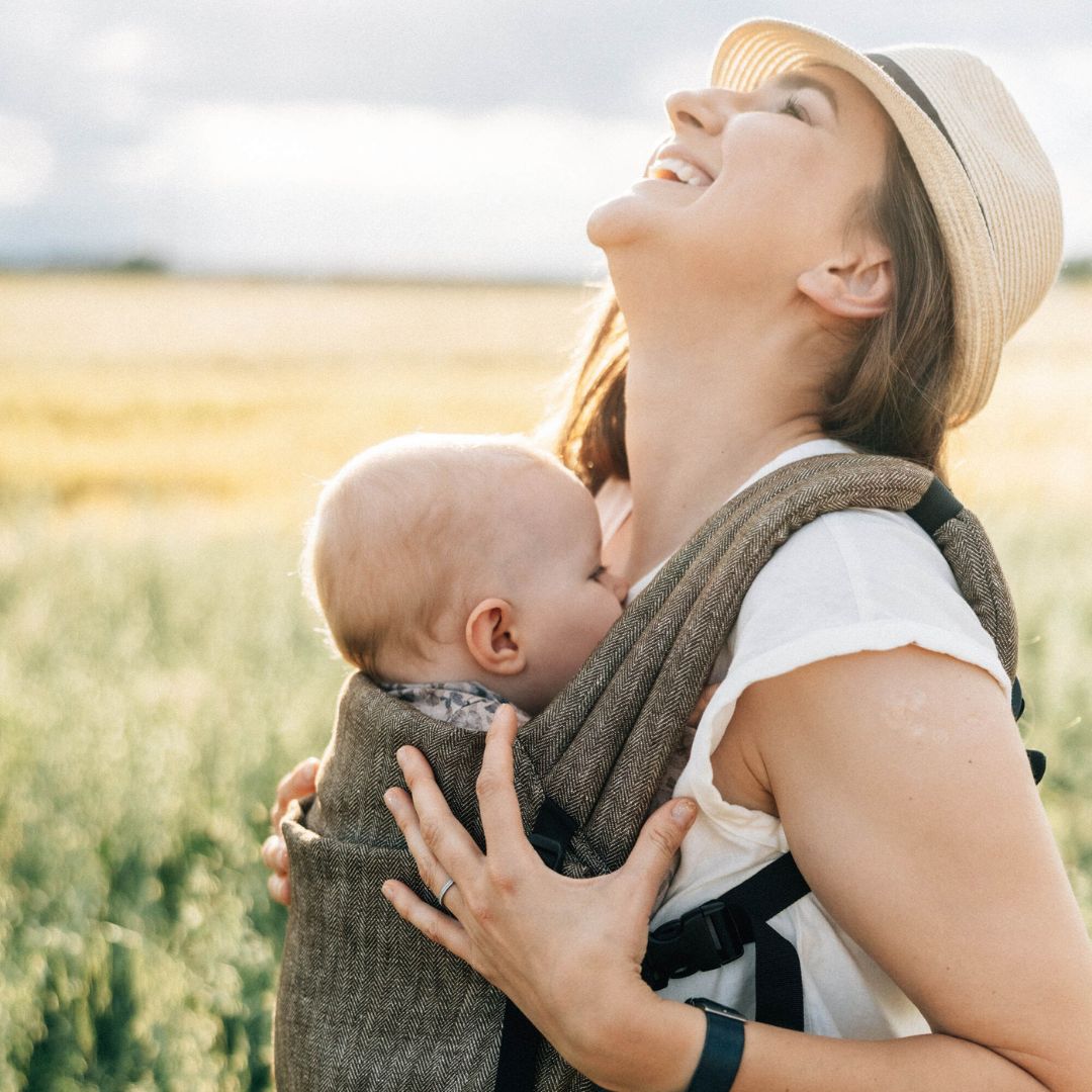 LennyLamb - LennyLight Baby Carrier - Arrow Wood (100% Linen) - Cloth and Carry