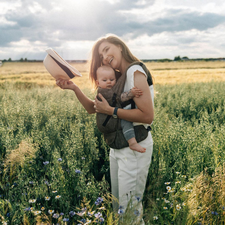 LennyLamb - LennyLight Baby Carrier - Arrow Wood (100% Linen) - Cloth and Carry