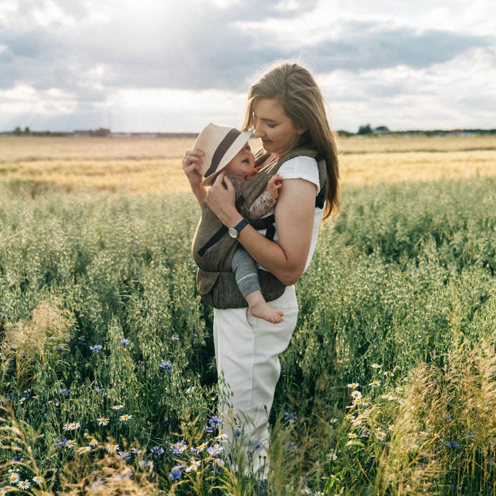 LennyLamb - LennyLight Baby Carrier - Arrow Wood (100% Linen) - Cloth and Carry