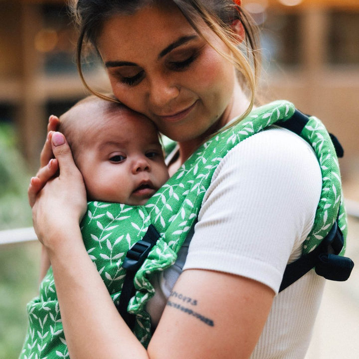 LennyLamb - LennyLight Baby Carrier - Enchanted Nook - Evergreen (54% Cotton, 46% TENCEL) - Cloth and Carry