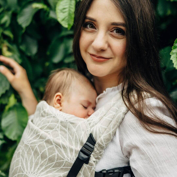 LennyLamb-LennyLight Baby Carrier - Lotus Natural (100% Linen) - Cloth and Carry