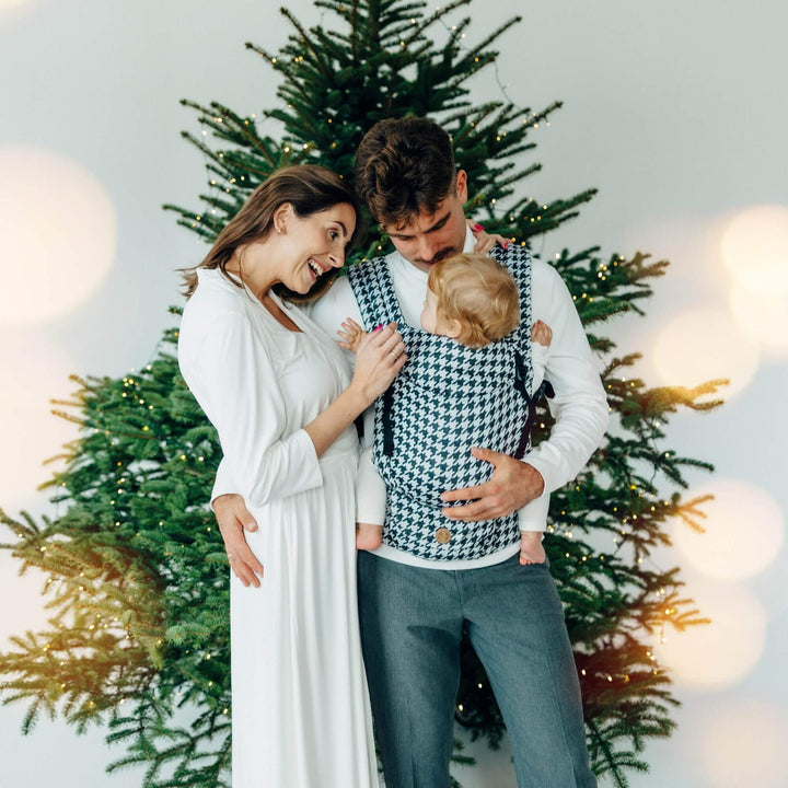 LennyLamb - LennyLight Baby Carrier - Pata de Gallo - Pixels (Cotton/Silk/Bamboo) - Cloth and Carry