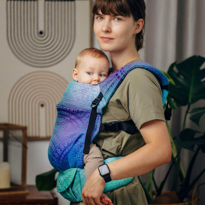 LennyLamb - LennyLight Baby Carrier - Peacock's Tail Fantasy * Ships in 2 - 3 weeks * - Cloth and Carry