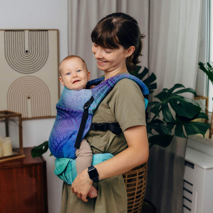 LennyLamb - LennyLight Baby Carrier - Peacock's Tail Fantasy * Ships in 2 - 3 weeks * - Cloth and Carry