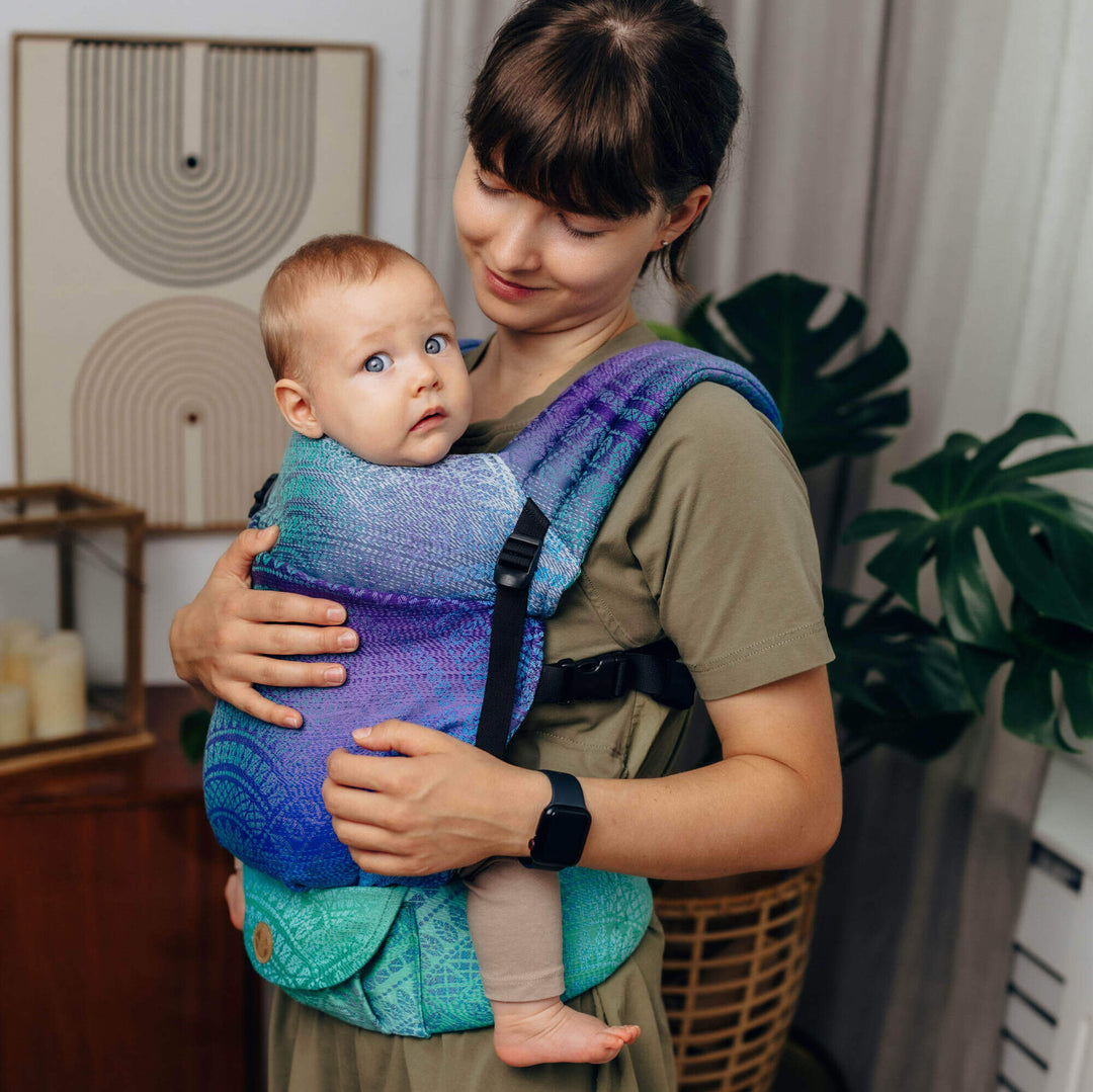 LennyLamb - LennyLight Baby Carrier - Peacock's Tail Fantasy * Ships in 2 - 3 weeks * - Cloth and Carry
