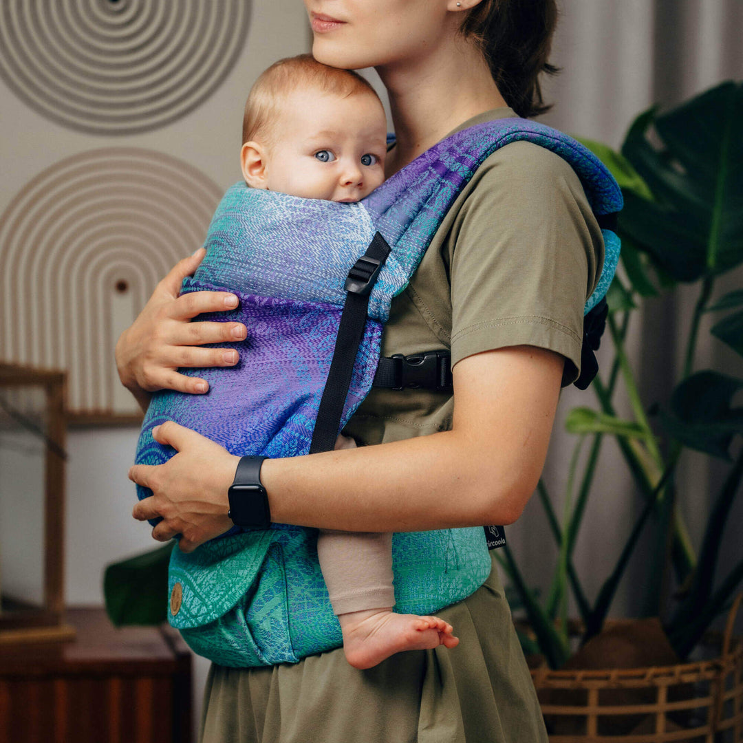 LennyLamb - LennyLight Baby Carrier - Peacock's Tail Fantasy * Ships in 2 - 3 weeks * - Cloth and Carry