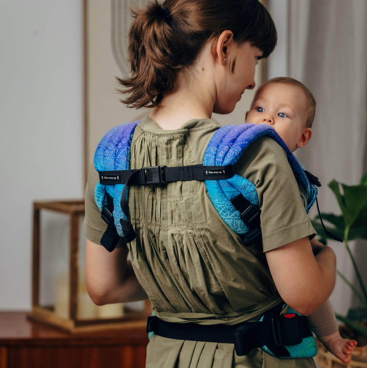 LennyLamb - LennyLight Baby Carrier - Peacock's Tail Fantasy * Ships in 2 - 3 weeks * - Cloth and Carry