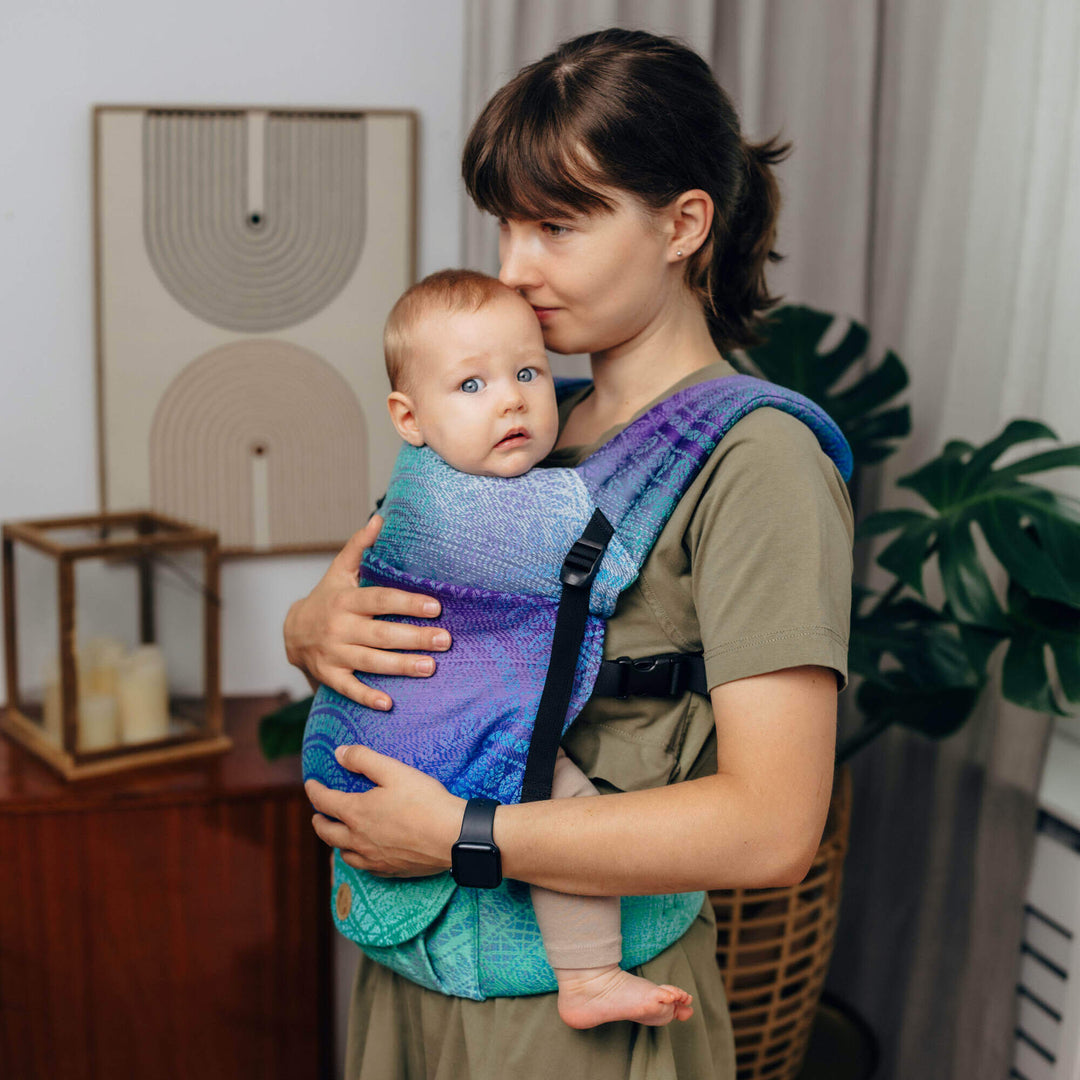 LennyLamb - LennyLight Baby Carrier - Peacock's Tail Fantasy * Ships in 2 - 3 weeks * - Cloth and Carry