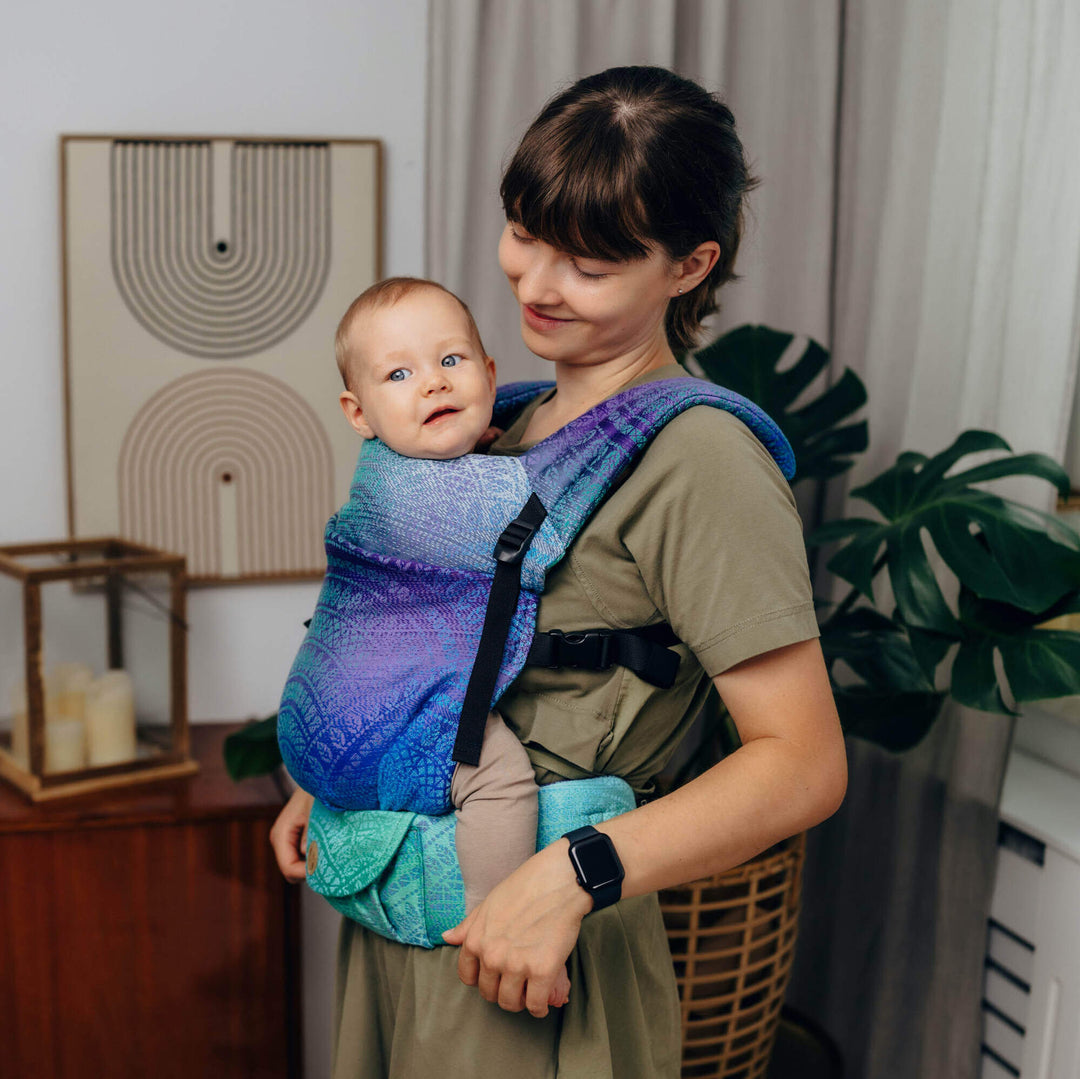 LennyLamb - LennyLight Baby Carrier - Peacock's Tail Fantasy * Ships in 2 - 3 weeks * - Cloth and Carry