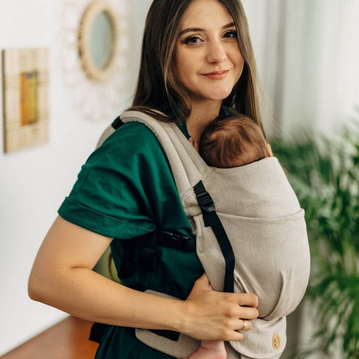 LennyLamb-LennyLight Baby Carrier - Peanut Butter (100% Cotton) - Cloth and Carry