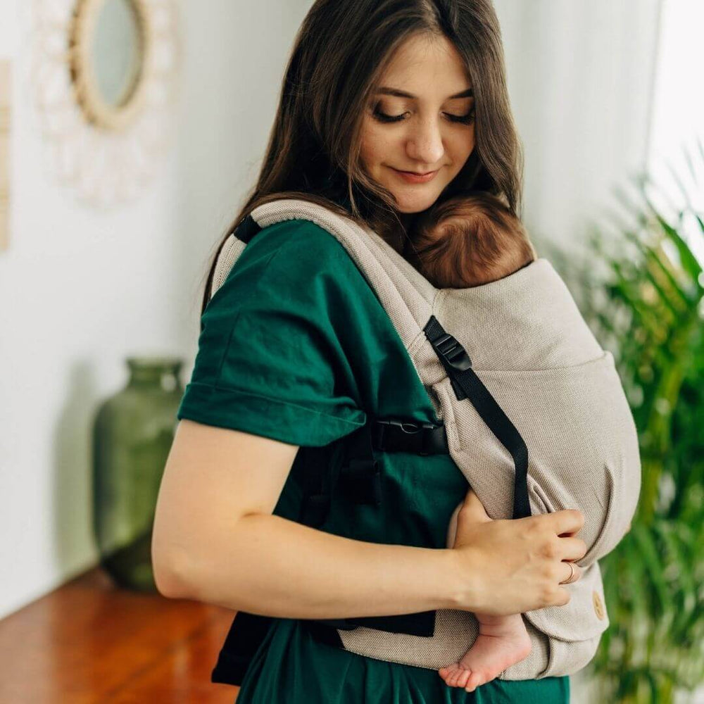 LennyLamb-LennyLight Baby Carrier - Peanut Butter (100% Cotton) - Cloth and Carry