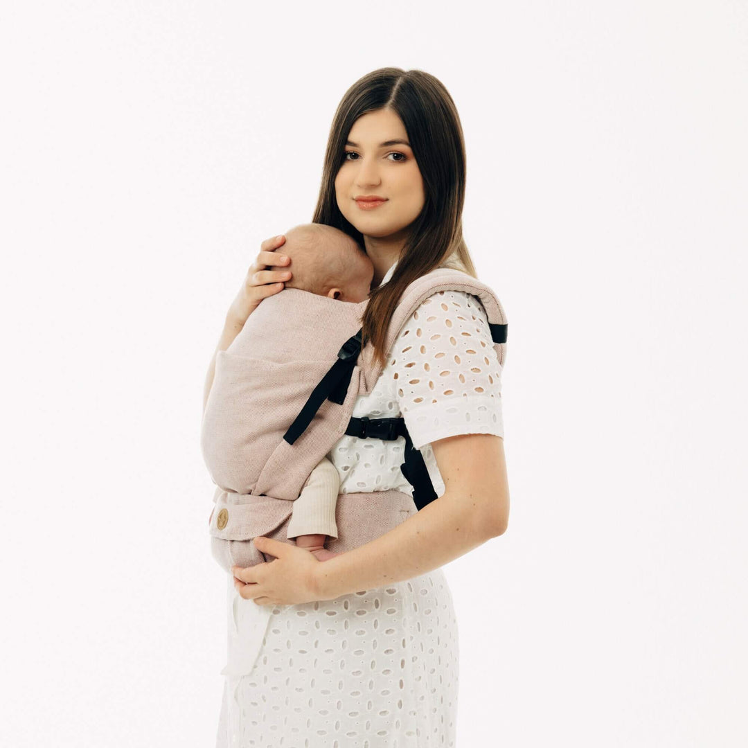 LennyLamb - LennyLight Baby Carrier - Tundra (Cotton/Linen) - Cloth and Carry