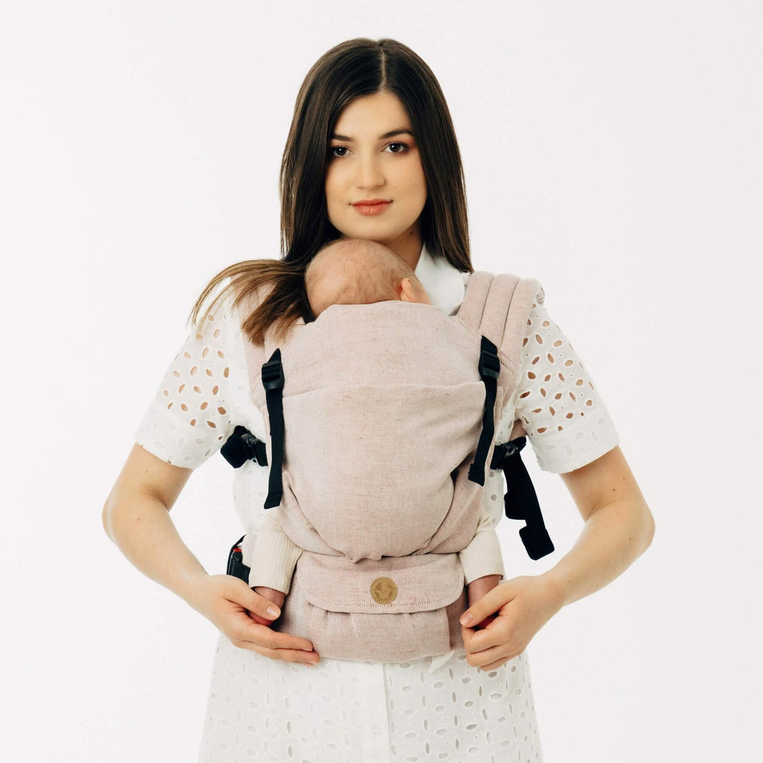 LennyLamb - LennyLight Baby Carrier - Tundra (Cotton/Linen) - Cloth and Carry