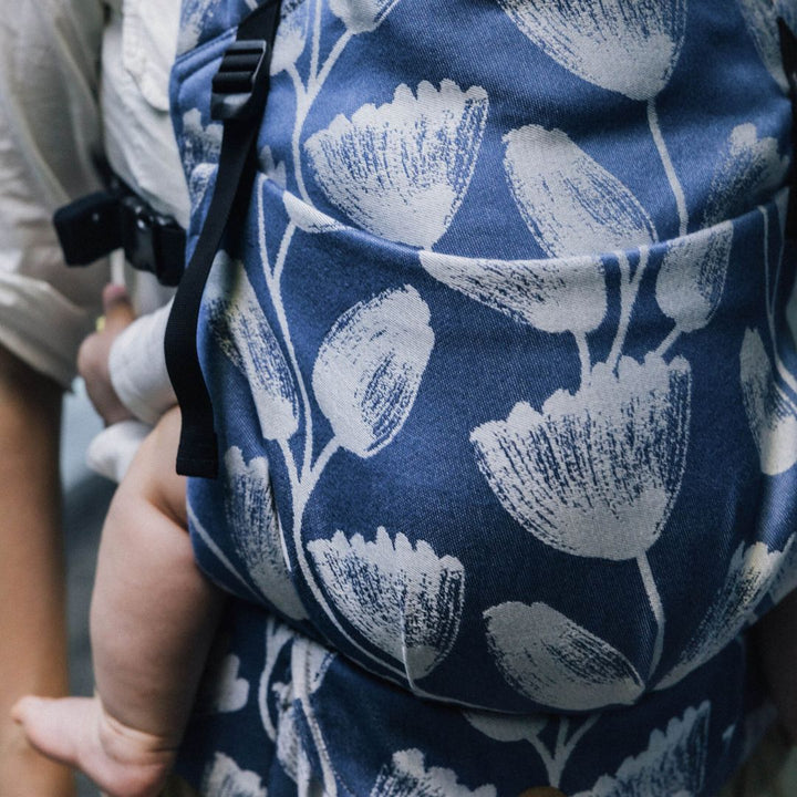 LennyLamb - LennyLight Baby Carrier - Viridiflora Royal Baby (100% Bamboo Viscose) - Cloth and Carry