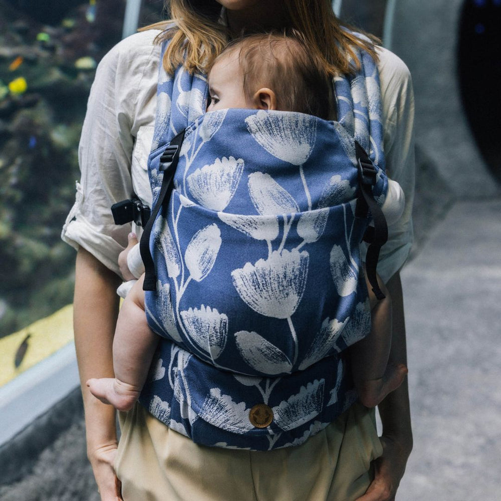 LennyLamb - LennyLight Baby Carrier - Viridiflora Royal Baby (100% Bamboo Viscose) - Cloth and Carry