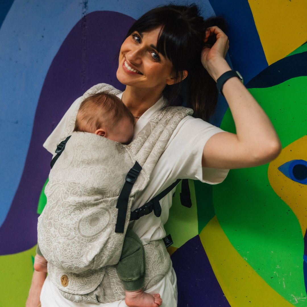 LennyLamb - LennyLight Baby Carrier - Wild Wine Path (55% Cotton, 45% Linen) - Cloth and Carry