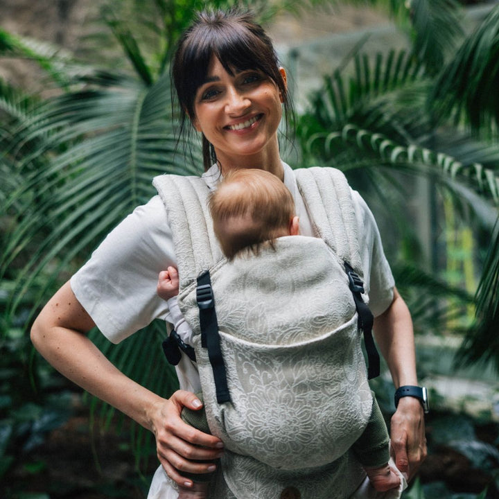 LennyLamb - LennyLight Baby Carrier - Wild Wine Path (55% Cotton, 45% Linen) - Cloth and Carry