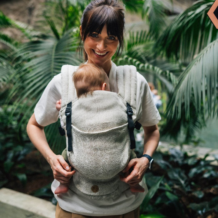 LennyLamb - LennyLight Baby Carrier - Wild Wine Path (55% Cotton, 45% Linen) - Cloth and Carry