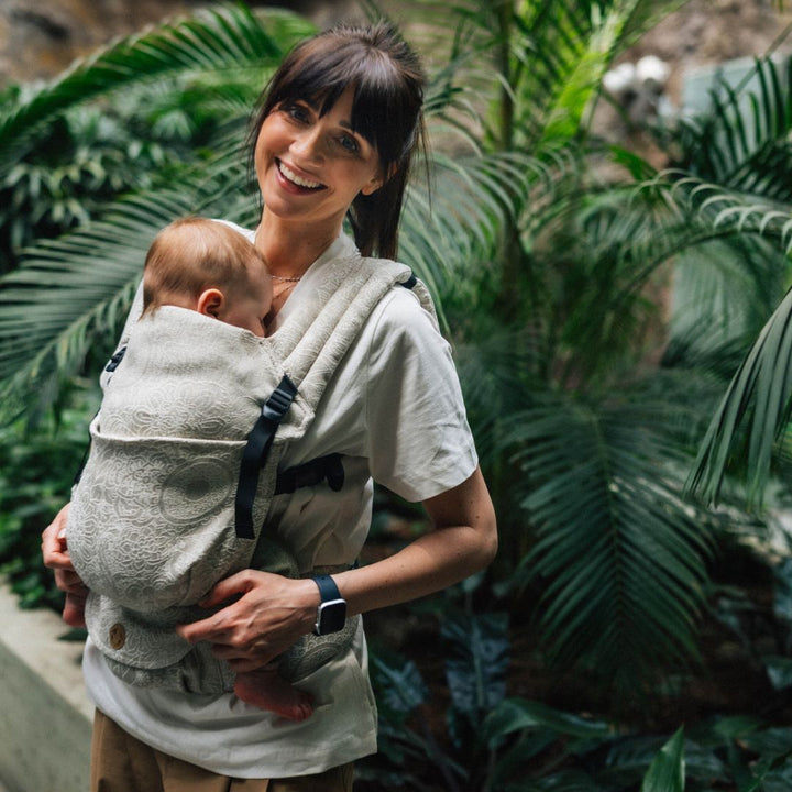 LennyLamb - LennyLight Baby Carrier - Wild Wine Path (55% Cotton, 45% Linen) - Cloth and Carry