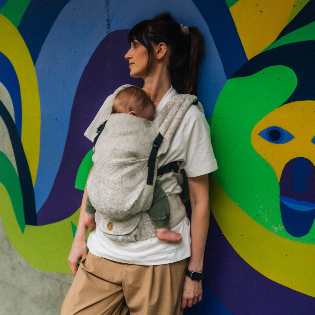 LennyLamb - LennyLight Baby Carrier - Wild Wine Path (55% Cotton, 45% Linen) - Cloth and Carry