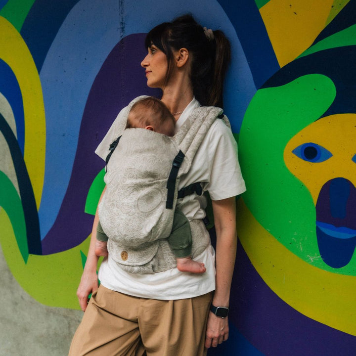 LennyLamb - LennyLight Baby Carrier - Wild Wine Path (55% Cotton, 45% Linen) - Cloth and Carry