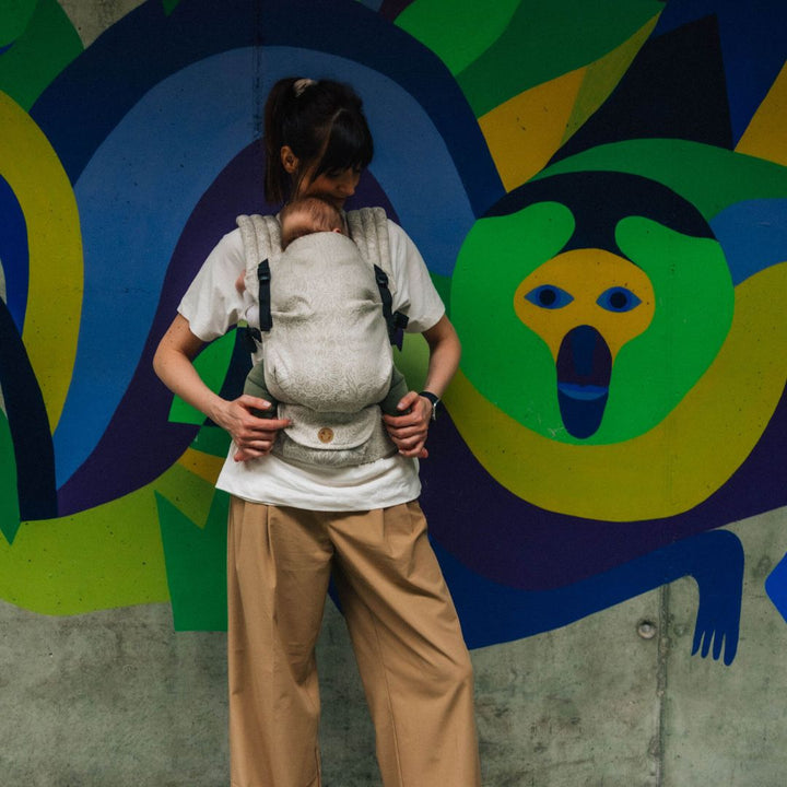 LennyLamb - LennyLight Baby Carrier - Wild Wine Path (55% Cotton, 45% Linen) - Cloth and Carry