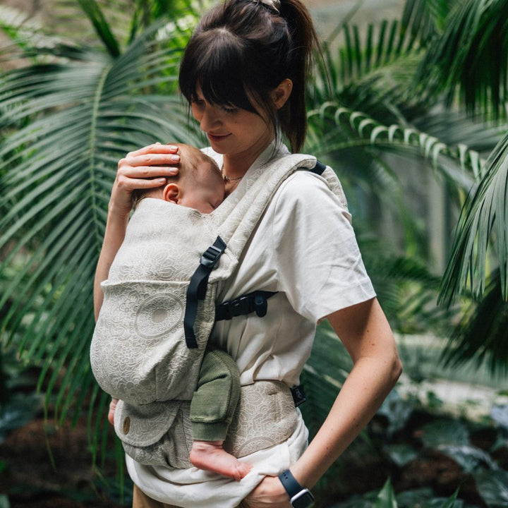 LennyLamb - LennyLight Baby Carrier - Wild Wine Path (55% Cotton, 45% Linen) - Cloth and Carry