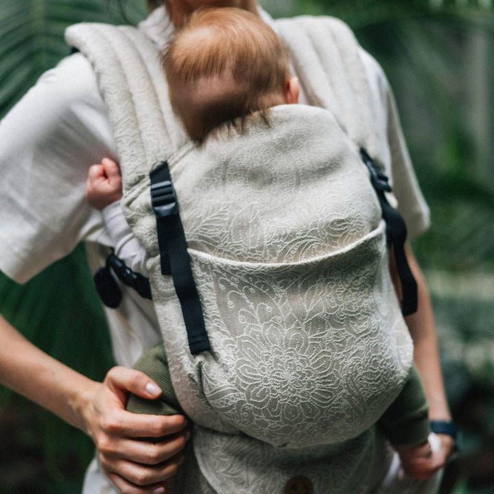 LennyLamb - LennyLight Baby Carrier - Wild Wine Path (55% Cotton, 45% Linen) - Cloth and Carry