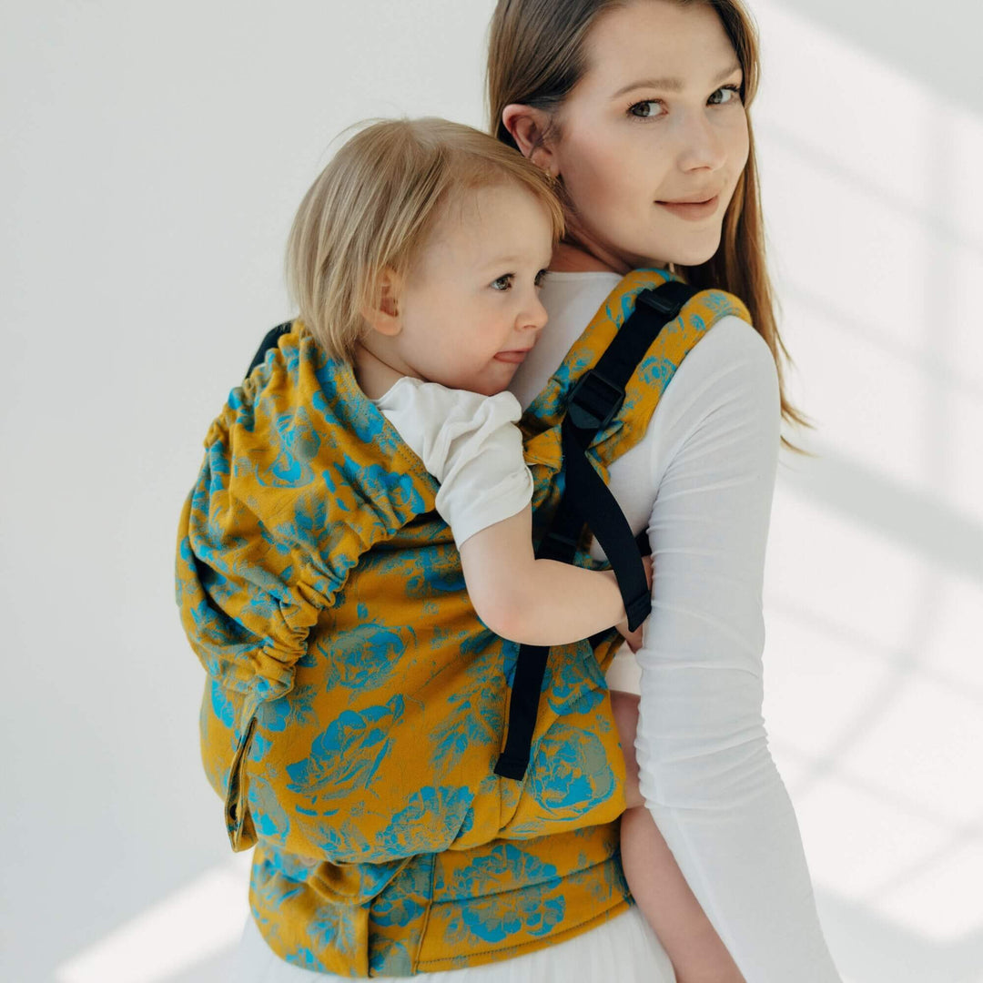 LennyLamb-LennyPreschool Carrier - Retro'N"Roses Rosarium (100% Cotton) - Cloth and Carry