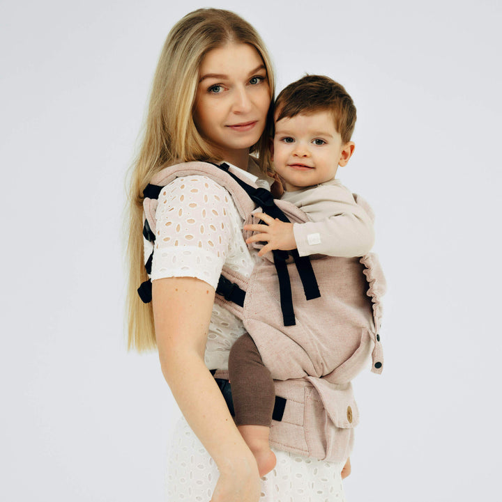 LennyLamb - LennyPreschool Carrier - Tundra (Cotton/Linen) - Cloth and Carry