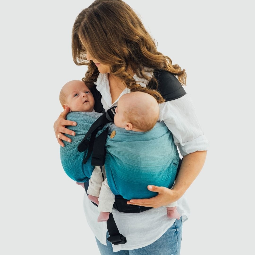 LennyLamb-LennyTwin - Adjustable Twin Baby Carrier - Airglow - Cloth and Carry