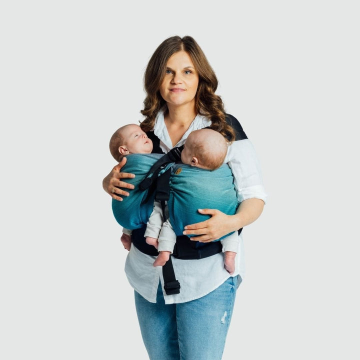 LennyLamb-LennyTwin - Adjustable Twin Baby Carrier - Airglow - Cloth and Carry