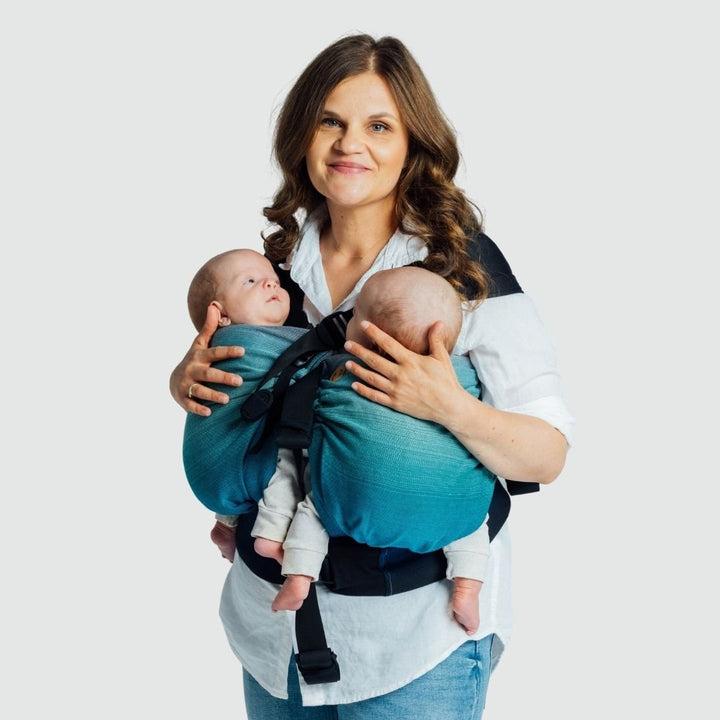 LennyLamb-LennyTwin - Adjustable Twin Baby Carrier - Airglow - Cloth and Carry