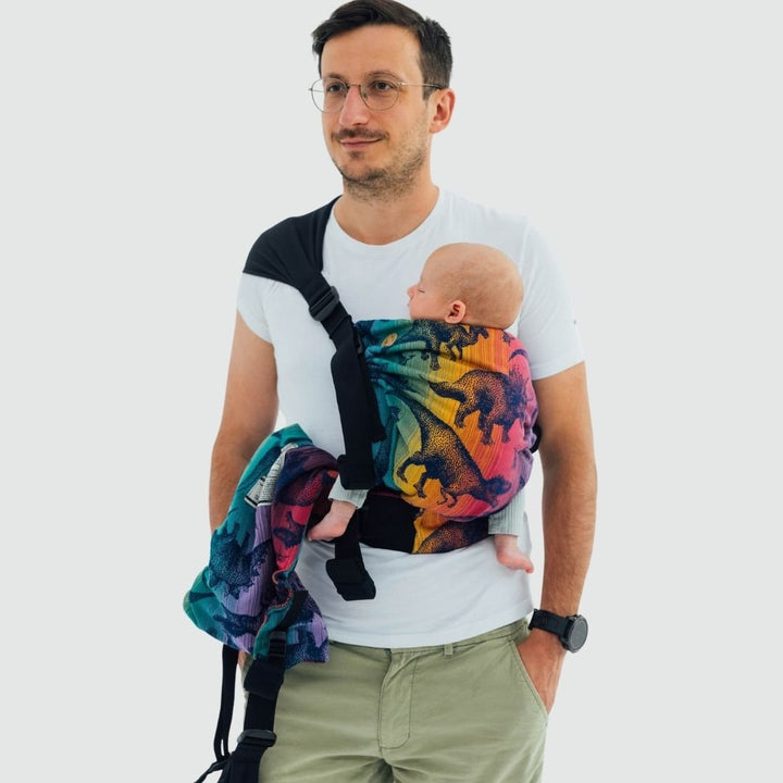 LennyLamb-LennyTwin - Adjustable Twin Baby Carrier - Jurassic Park New Era - Cloth and Carry