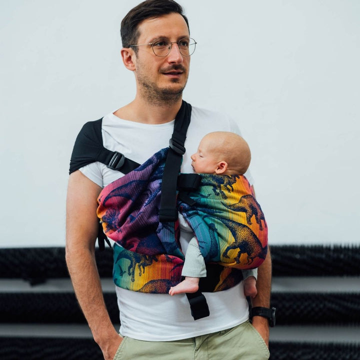 LennyLamb-LennyTwin - Adjustable Twin Baby Carrier - Jurassic Park New Era - Cloth and Carry