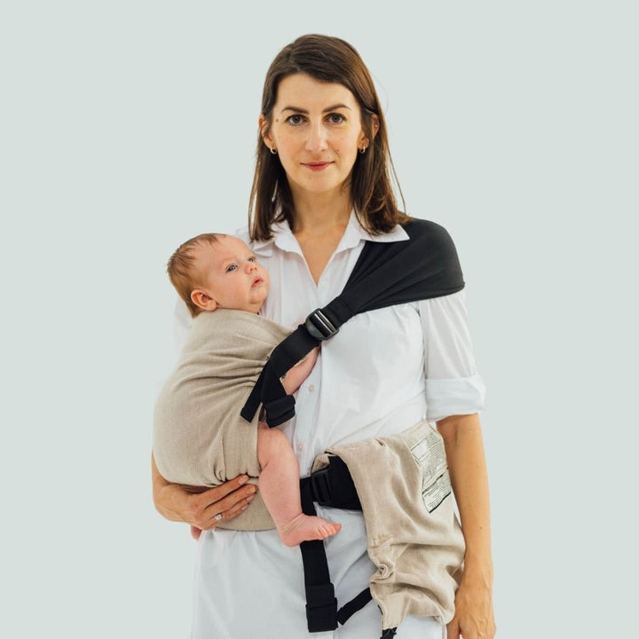 LennyLamb-LennyTwin - Adjustable Twin Baby Carrier - Peanut Butter - Cloth and Carry